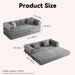 Convertible Sofa Bed With Removable Pillows Home Essentials