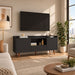 TV Stand For TVs Up To 60" With Open Storage Shelf, 2 Doors, 1 Drawer And Cable Management Home Essentials
