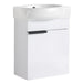 Soft Close Doors Bathroom Vanity With Sink, Compact Wall Mounted Design Basin Home Essentials