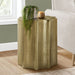 Drum Accent Side Table, Stylish Scalloped Design 8th Street