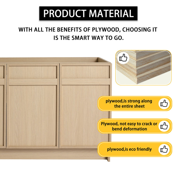 Modern Freestanding Bathroom Vanity & Soft Close Cabinet Doors Home Essentials