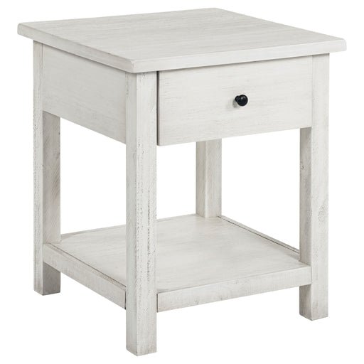 Castleton - 1 Drawer Wood End Table With Shelf Furniture Max