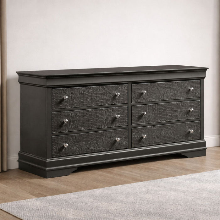 Blaze - Modern 6 Drawer Dresser Matrix Furniture Group