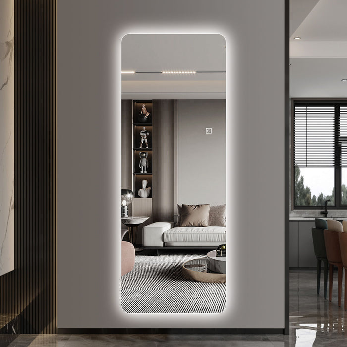 Wall Mounted LED Full Length Mirror Daily Nest