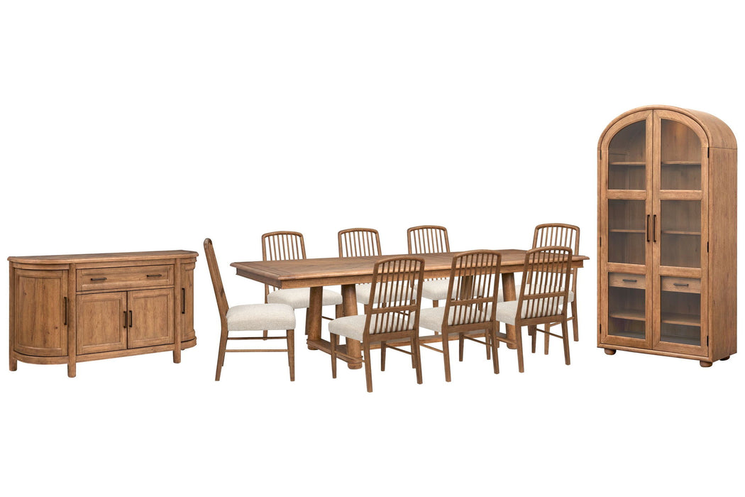 Woodward - Trestle Extendable Dining Table Set Magnussen Furniture