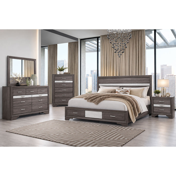 Ryder - 5 Piece Bedroom Set With Drawer Footboard Global Furniture USA