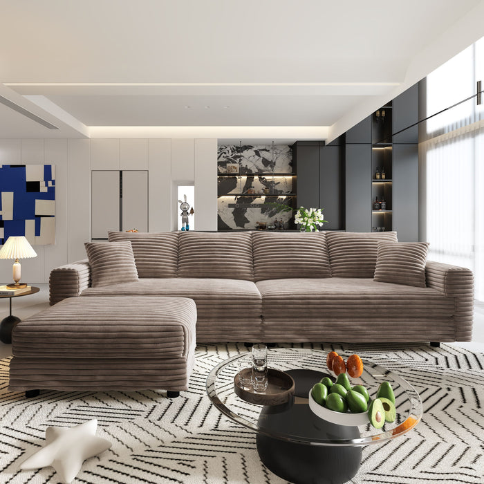 Modern Comfy Upholstered Sofa Cloud Couch & Deep Seat Couches Home Essentials