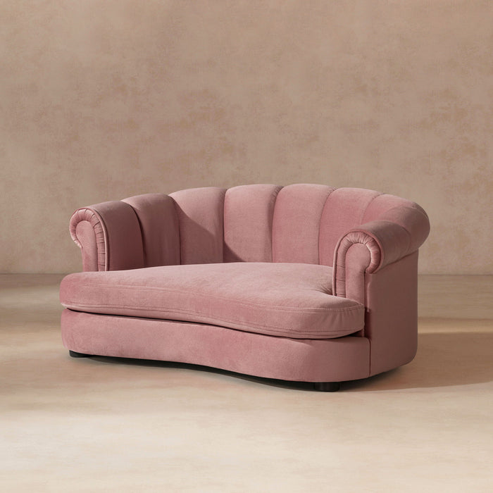 Halle - Rolled Arm Dog Bed - Pink Jennifer Taylor Home