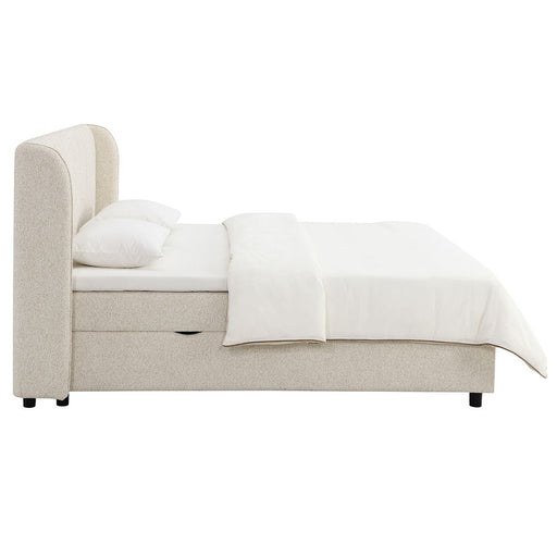 Adonia - Queen Bed With Storage - Beige ACME
