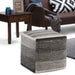Naya - Upholstered Cube Pouf Simpli-Home