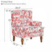 Accent Chair With Floral Upholstery And Nailhead Trim Home Essentials