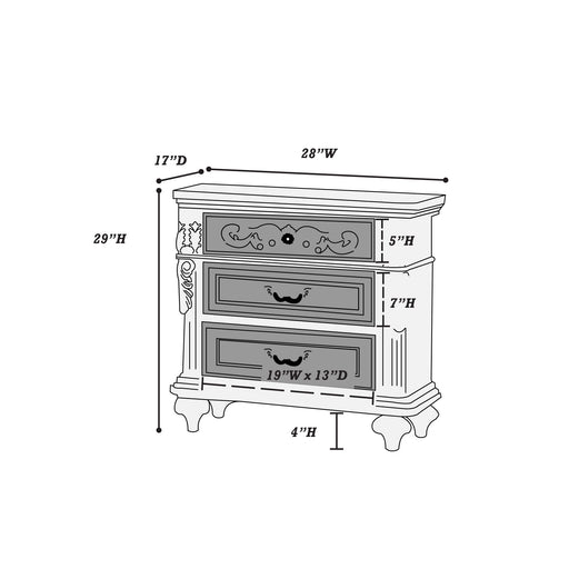 3 Piece Bedroom Set With Tufted Headboard And 2 Nightstands Home Essentials