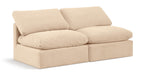 Indulge - Velvet 2 Seat Modular Armless Sofa Meridian Furniture