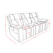 Gary - Power Reclining Sofa With Pillow Top Arms, Hidden Cup Holders - Black Global Furniture USA
