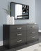 Finch - Six Drawer Dresser - Black Signature Design by Ashley®