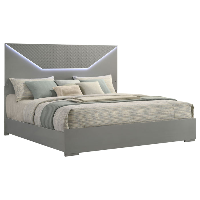 Pierce - Panel Bed LED Headboard Furniture Max