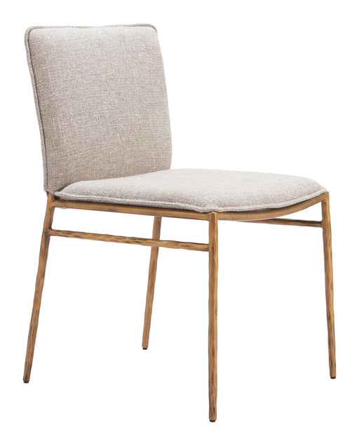 Nordvest - Dining Chair - Beige / Gold Zuo Modern