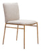 Nordvest - Dining Chair - Beige / Gold Zuo Modern