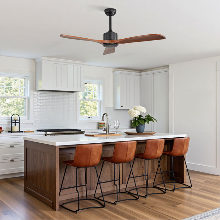 52" All Ceiling Fan With DC Reversible Motor, 3 Blades Daily Nest