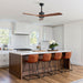 52" All Ceiling Fan With DC Reversible Motor, 3 Blades Daily Nest