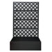 Rhombus Planter Raised Garden Bed With Trellis For Climbing Plants - Black Daily Nest