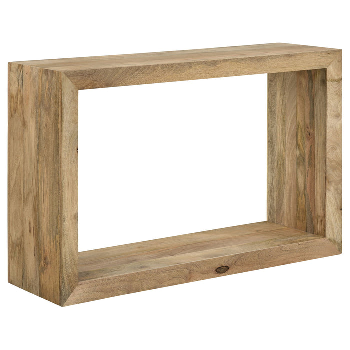 Mesa - Rectangular Console Table With Clean Open Frame Design - Natural Furniture Max