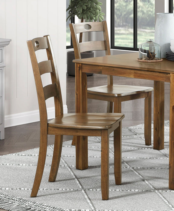 5 Piece Dining Set Walnut Finish Table And 4 Side Chairs Set Wooden Kitchen Dining Furniture Transitional Style