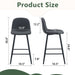 Modern Bar Chair Rounded Backrest (Set of 2) Home Essentials