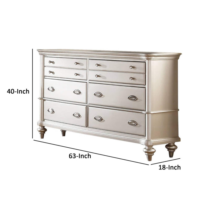 Bedroom Dresser Only, Storage Drawers Furniture - Silver / Silver / Gray Home Essentials