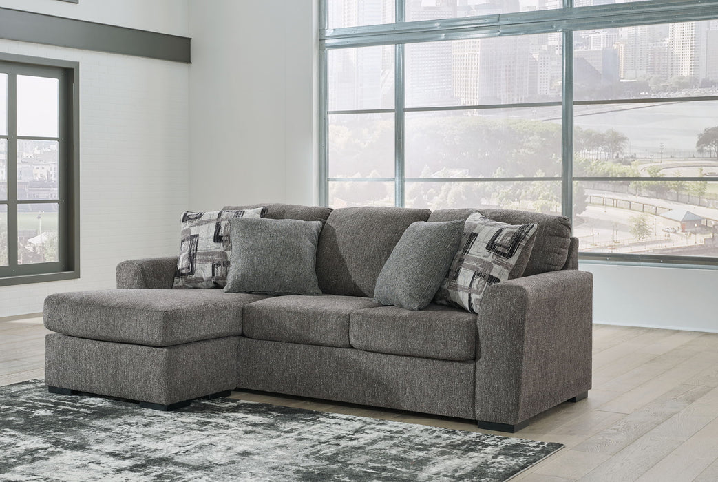 Gardiner - Sofa Chaise - Pewter Signature Design by Ashley®