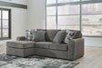 Gardiner - Sofa Chaise - Pewter Signature Design by Ashley®