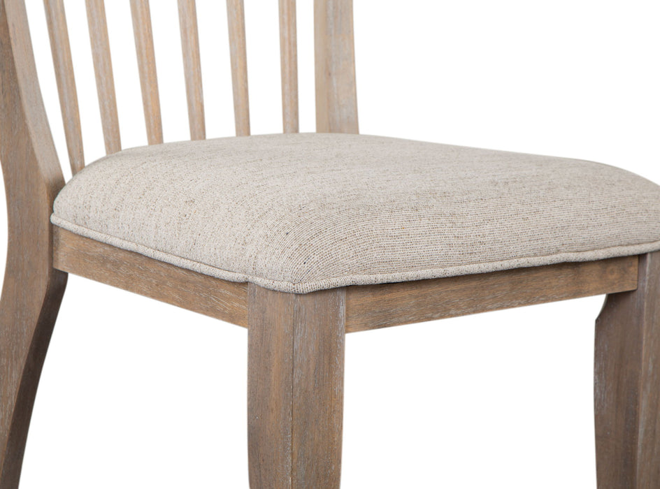 Ainsley - Dining Side Chair With Upholstered Seat (Set of 2) - Cerused Khaki Magnussen Furniture