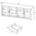 Kennison - TV Stand - Black Furniture Max
