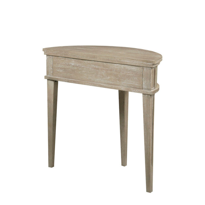 Vintage Inspired Storage Console Table With Fluted Doors JLA