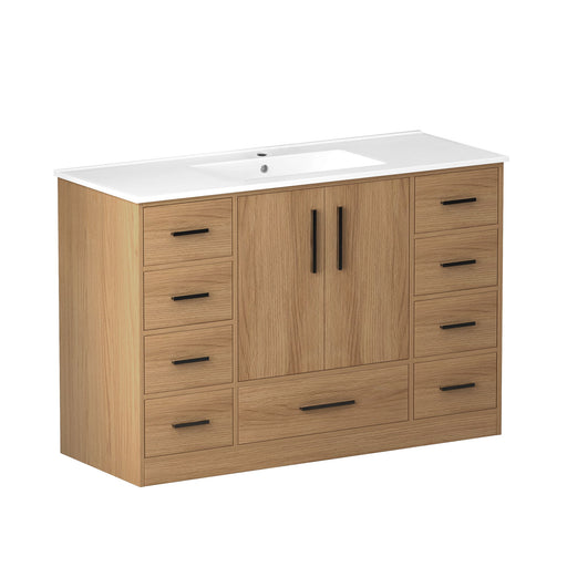 Bathroom Vanity With Abundant Storage 2 Soft Close Doors And 9 Drawers Home Essentials