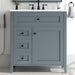 Modern Bathroom Vanity With Sink, 3 Drawers And Adjustable Shelf Hearth and Haven