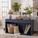 Fluted Console Table With 3 Drawers, Long Sofa Table Behind Couch For Living Room Home Essentials