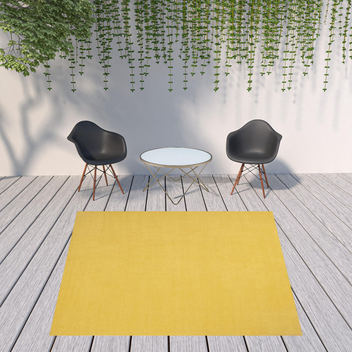 9' X 9' Square Non Skid Indoor / Outdoor Area Rug - Yellow