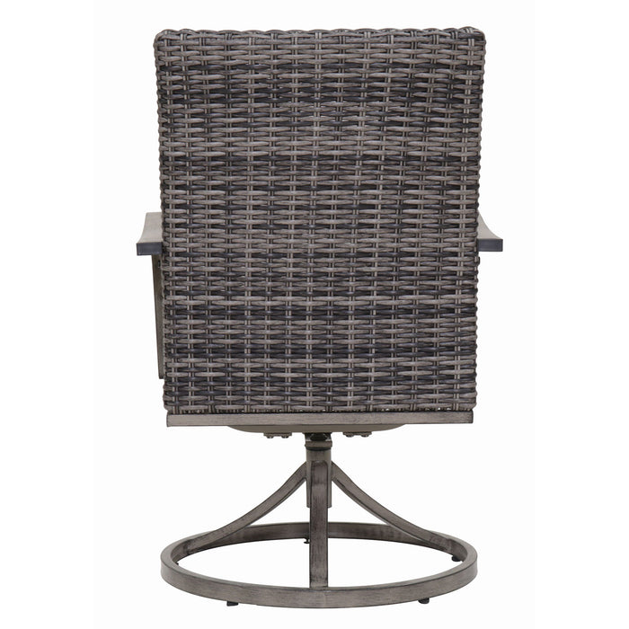 Outdoor Swivel Dining Chair (Set of 2) - Gray Home Essentials