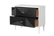 Dubni - Accent Table - White & Black ACME