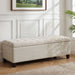 Upholstered Storage Ottoman Bench Noble House