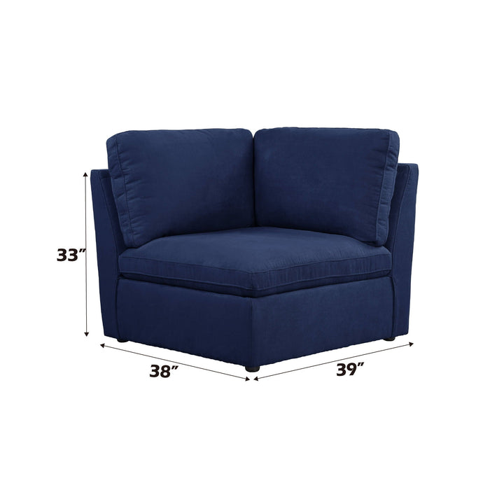 Crosby - Modular Wedge - Blue Fabric ACME
