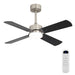 42" Ceiling Fan With Light And Memory Function, DC Reversible Motor, 4 Blades Daily Nest