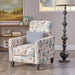 Push Back Upholstered Recliner Armchair Noble House