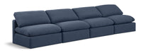 Indulge - Linen 4 Seat Modular Armless Sofa Meridian Furniture