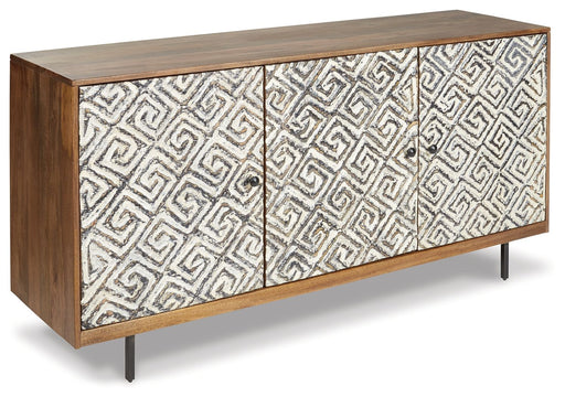 Kerrings - Accent Cabinet - Brown / Black / White Signature Design by Ashley®
