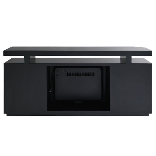 Drisana - TV Stand With Fireplace - Black Mirrored ACME