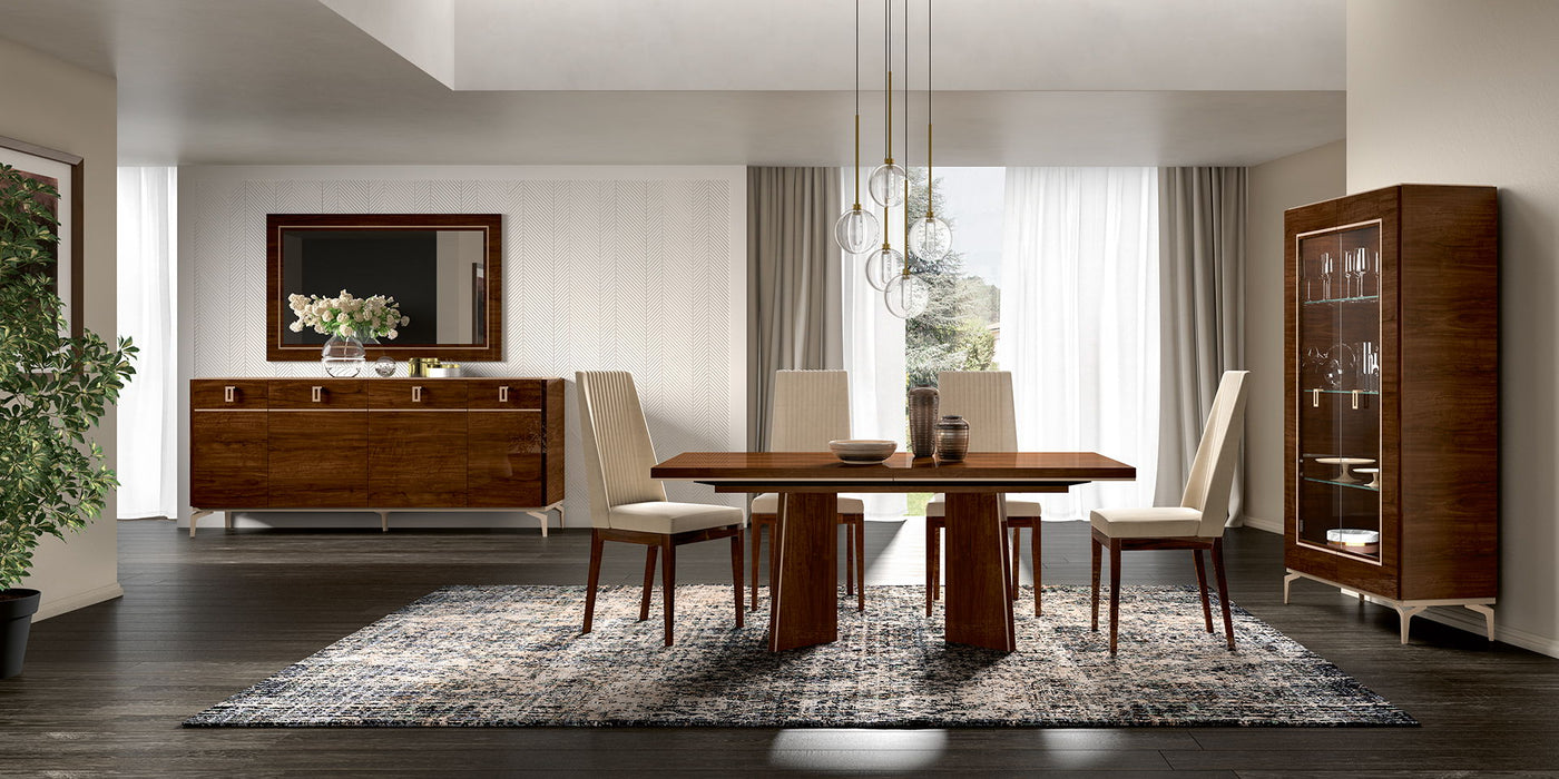 Eva - Mirror For Buffet - Dark Brown Status Italy