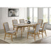 Teleli - 7 Piece Dining Set - Natural / Gray Furniture Max