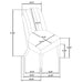 Bangor - Upholstered Dining Side Chair (Set of 2) - Black / Cream Furniture Max